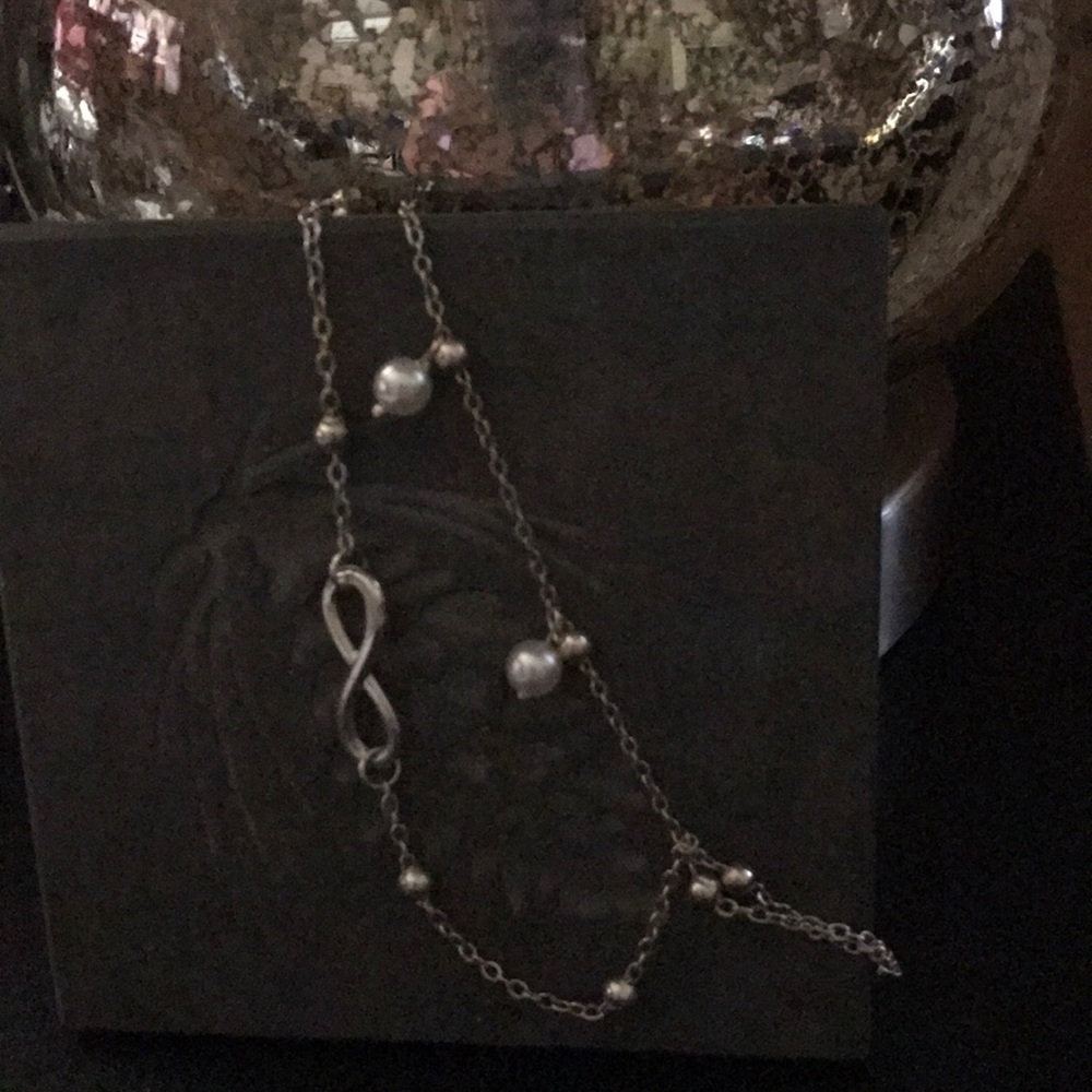 Silver Eternity Ankle Bracelet NEW